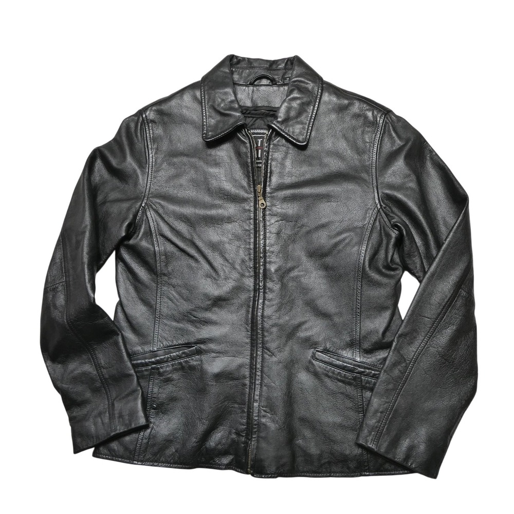 Leather Limited Jacket Womens Medium Black Leather Full Zip Thermolite Insulated